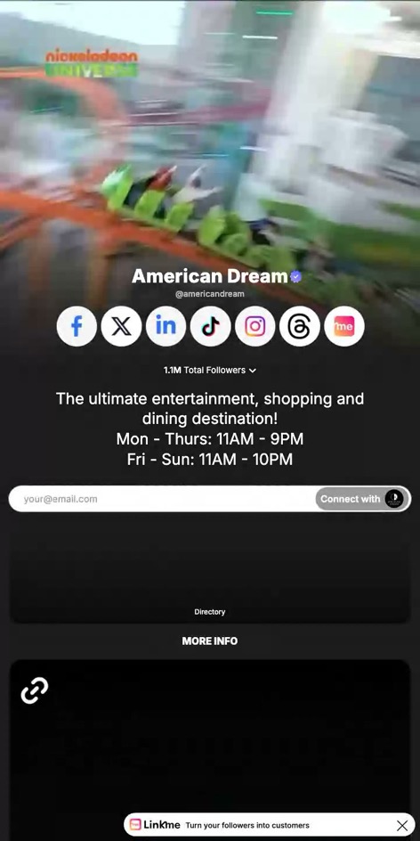 The americandream page on Linkme